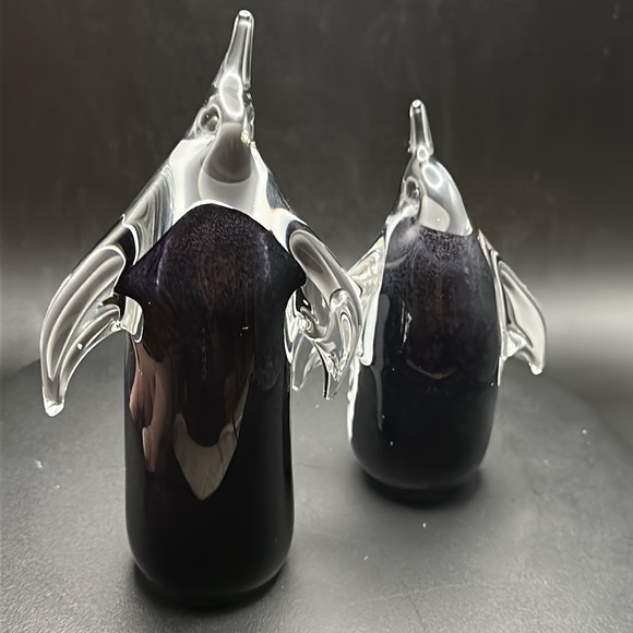 - Vintage Swedish Art Glass Set of Penguins 5.5”x4.5” - Picture 4 of 6